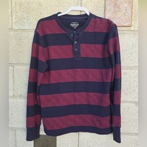 Roebuck & Co. Red and Navy Blue Striped  Sweater